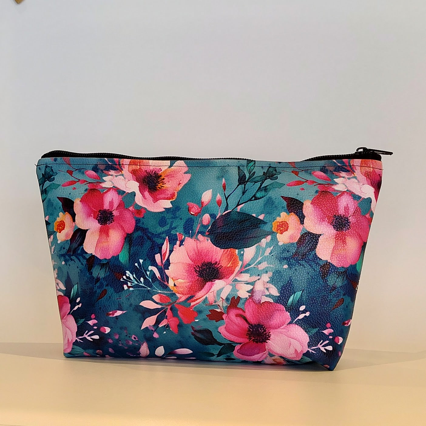 Trousse Cosmétique Cuir Vegan Collection Fleurie