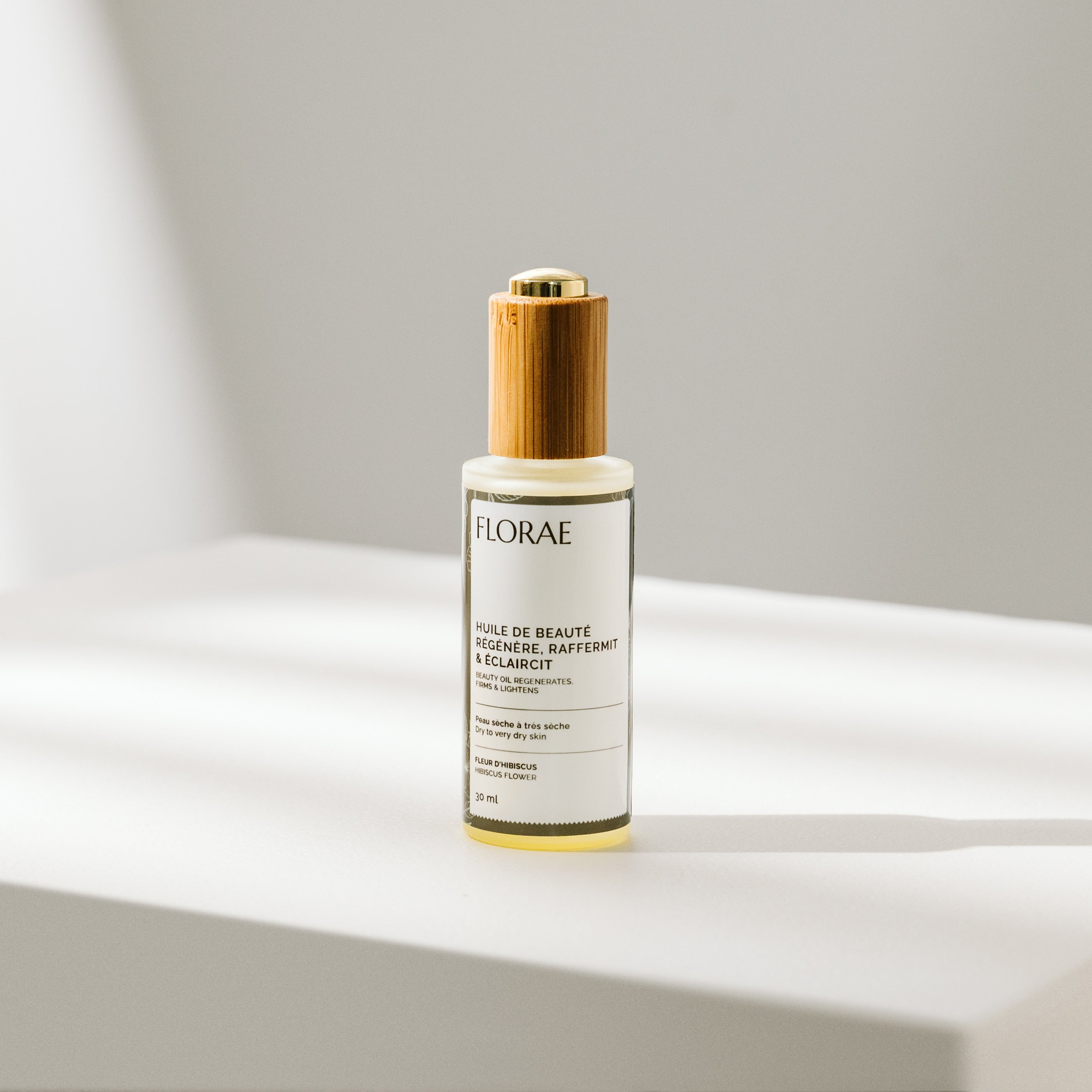 sérum huileux pour raffermir et tonifier la peau visage. 100% naturel