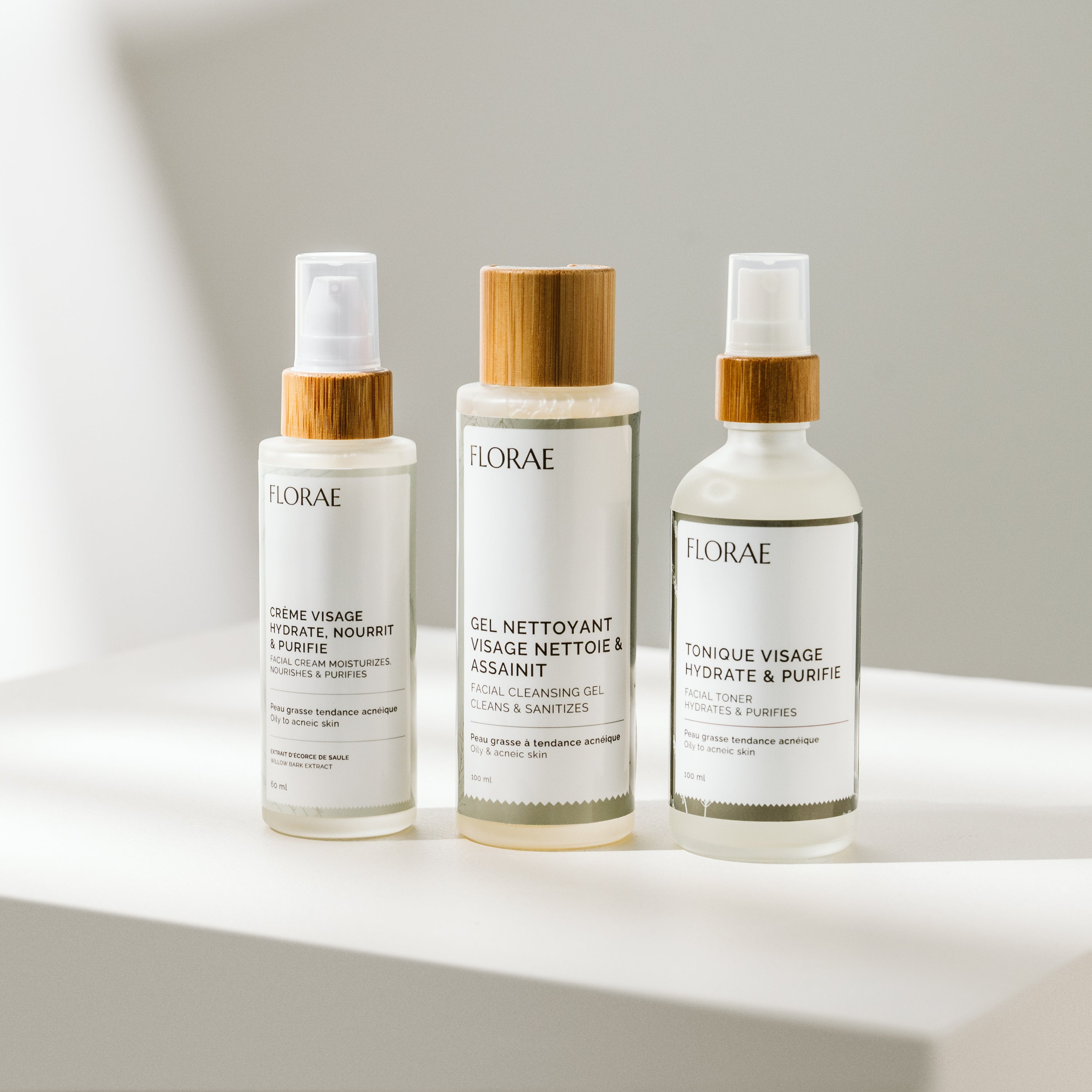 Trio Peau Mixte à Grasse Tendance Acnéique