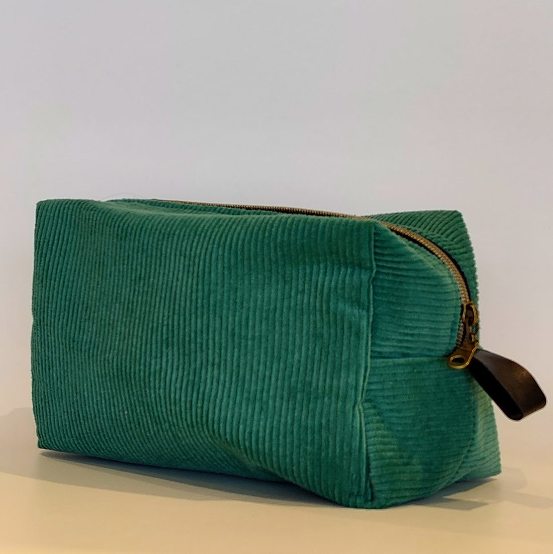 Trousse Cosmétique Carré Velour Côtelé