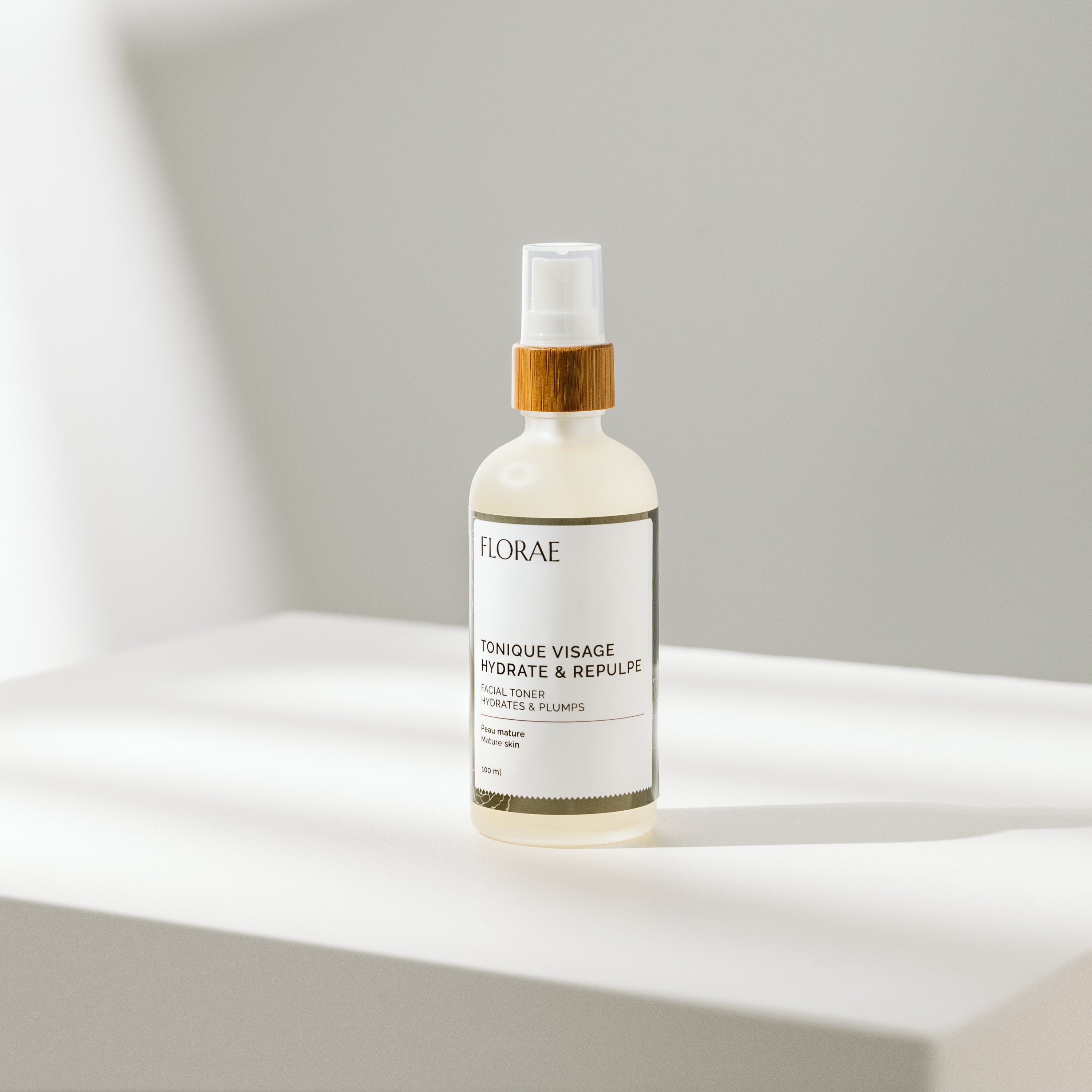 tonique 100% naturel, repulpe, hydrate et tonifie la peau du visage. 